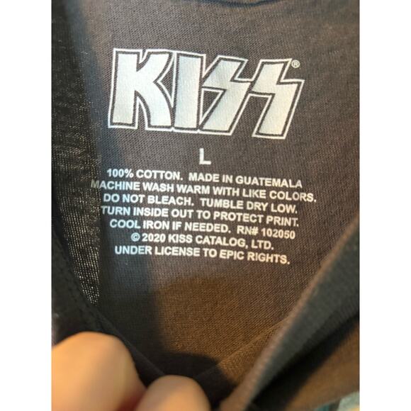 KISS rock band tee T-shirt womens size Large retro - Picture 4 of 8